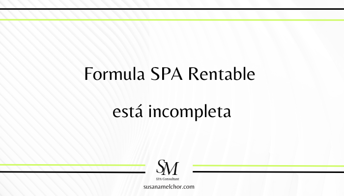 Formula SPA Rentable incompleta Susana Melchor