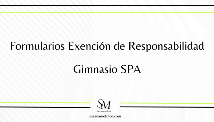 Formularios Exención de Responsabilidad Gimnasio SPA
